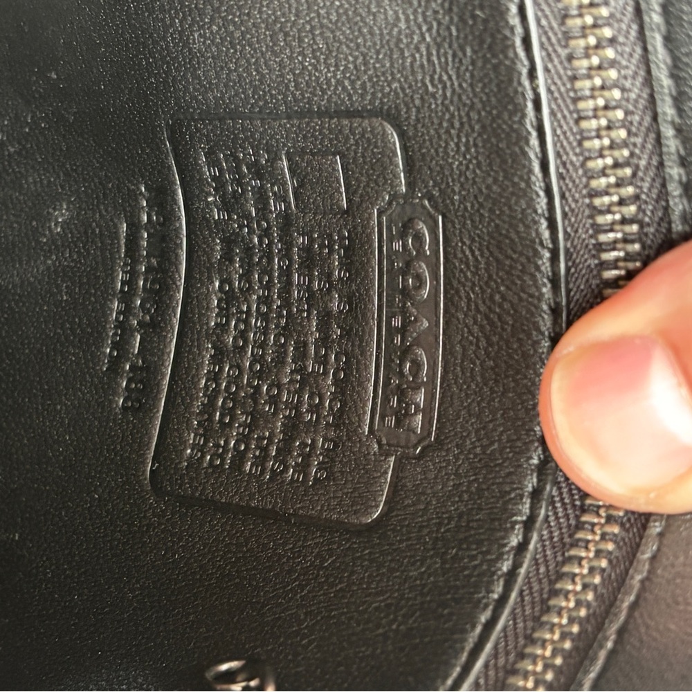 Coach Dark Green Leather Crossbody Bag - Picture 9 of 15